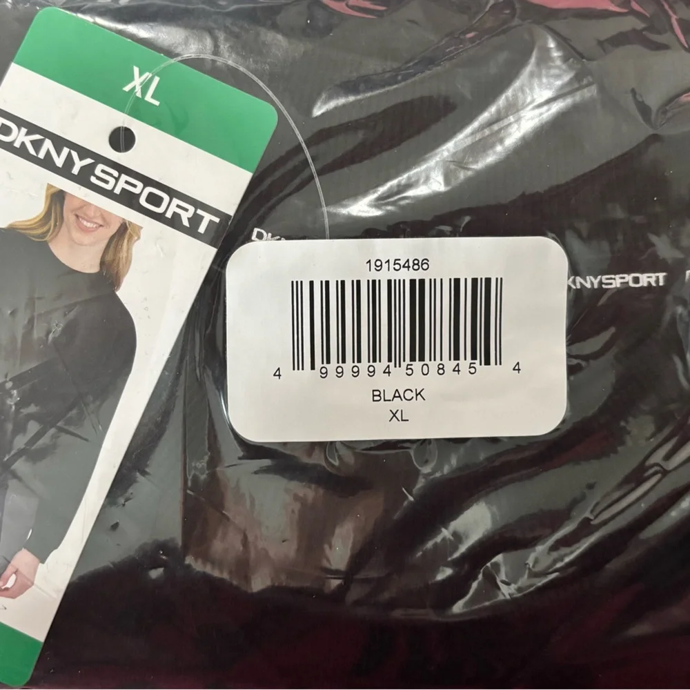 DKNY Black Crewneck Pullover Sweatshirt NWT - Picture 4 of 4